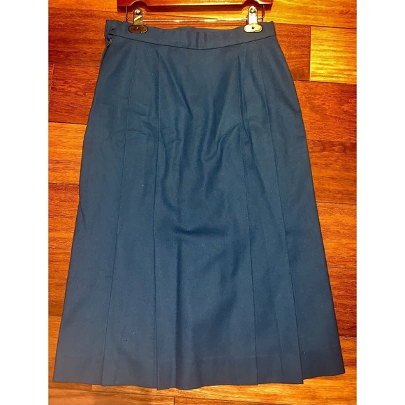Vintage Pendleton Skirt Wool Pleated Women’s‎ Size 6* Blue Academia - Picture 2 of 7